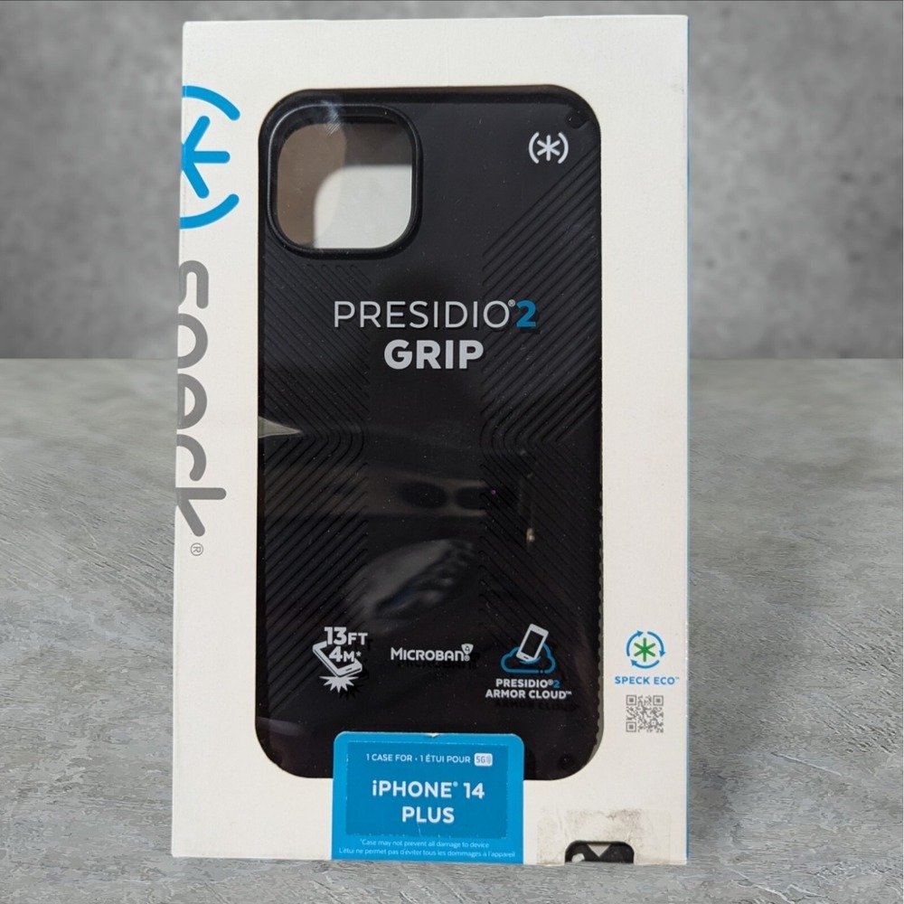 Speck Presidio2 Grip Case for Apple iPhone 14 Plus - Black See Description A2